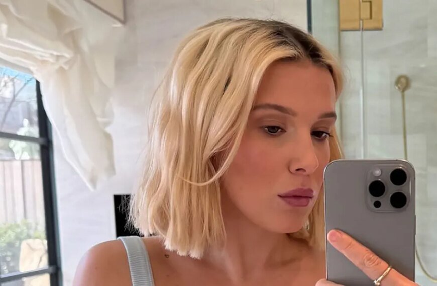 Millie Bobby Brown Wears a Fun Florence by Mills Tank Top Without a Bra