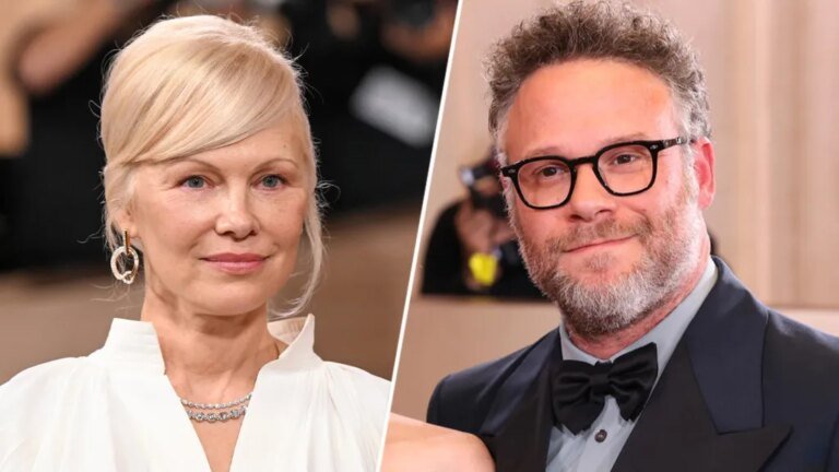 Pamela Anderson's Honest Feelings About Running Into Seth Rogen at the Golden Globes