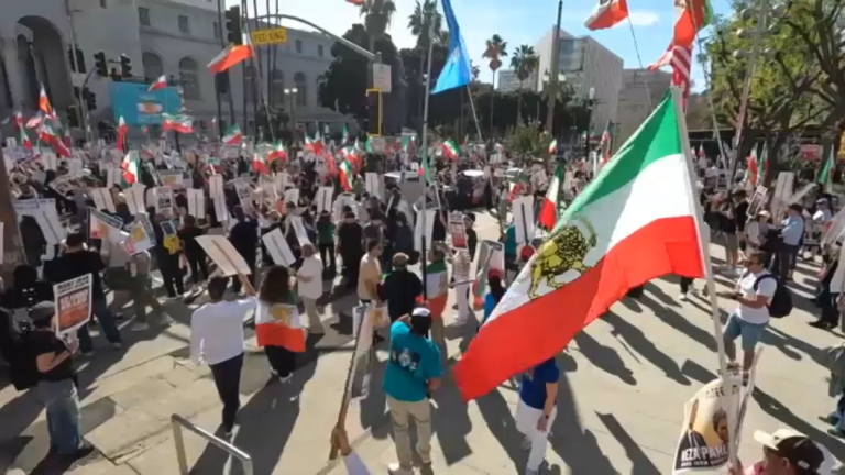 People Come Together in Los Angeles to Support Iran Protesters