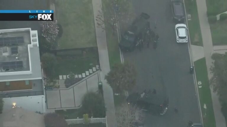 Police Respond to Standoff with Burglary Suspect in West Los Angeles