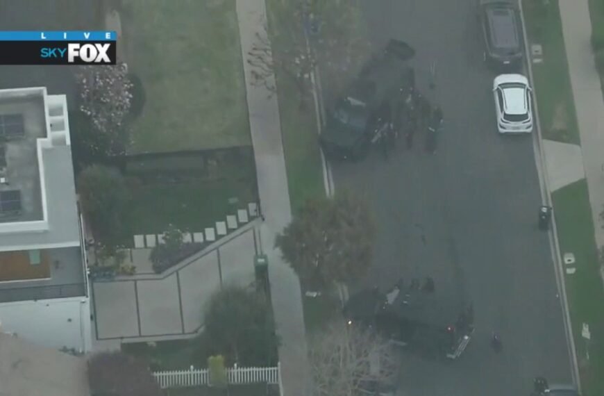 Police Respond to Standoff with Burglary Suspect in West Los Angeles