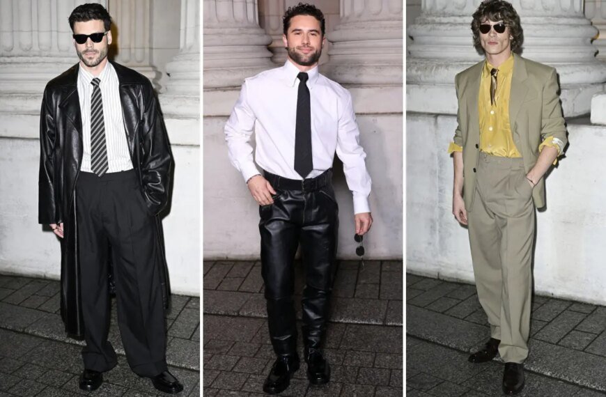 Puck Buddies Reunite in Style at the Saint Laurent Runway Show