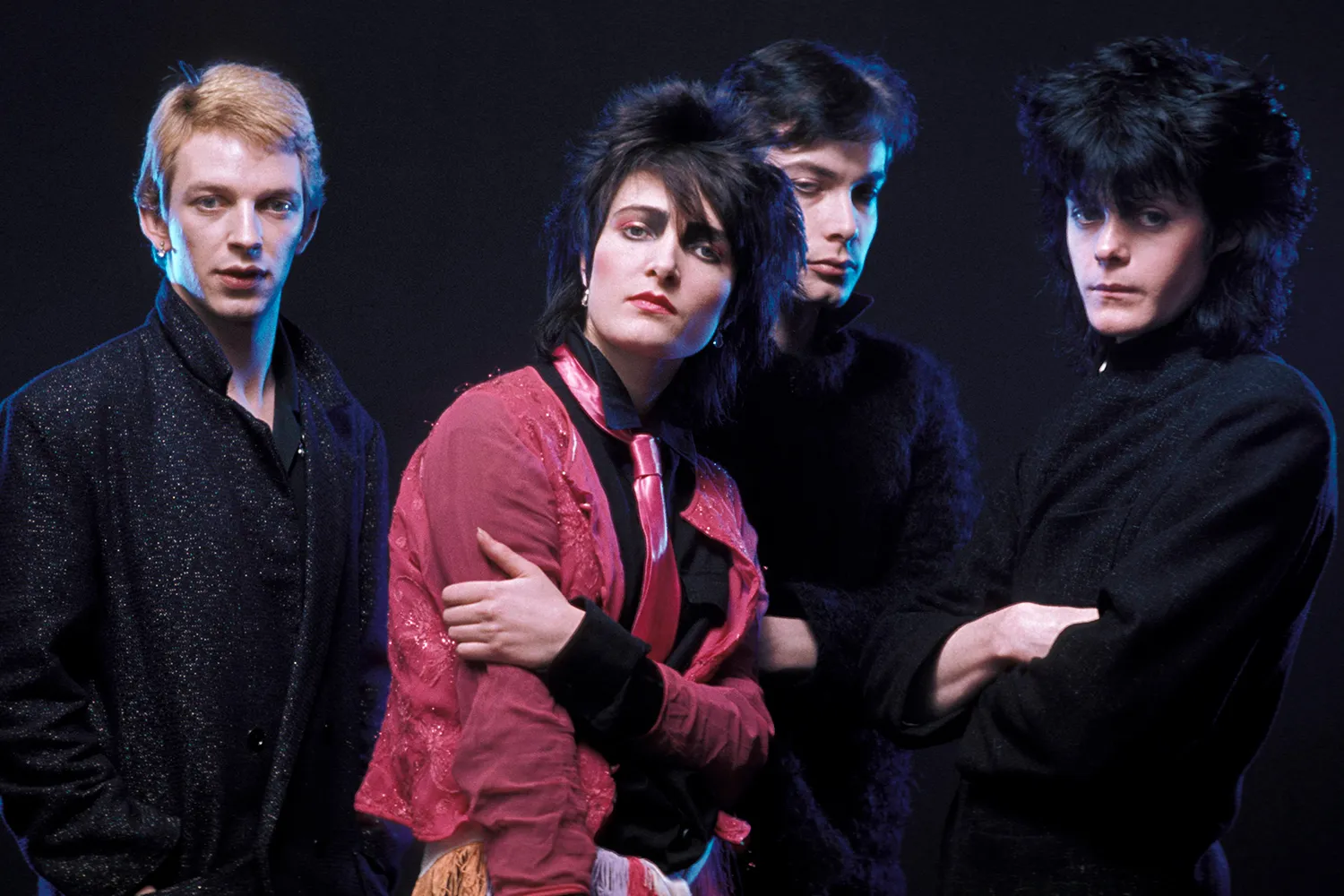Steve Severin, Siouxsie Sioux, John McKay, and Kenny Morris of Siouxsie & The Banshees.