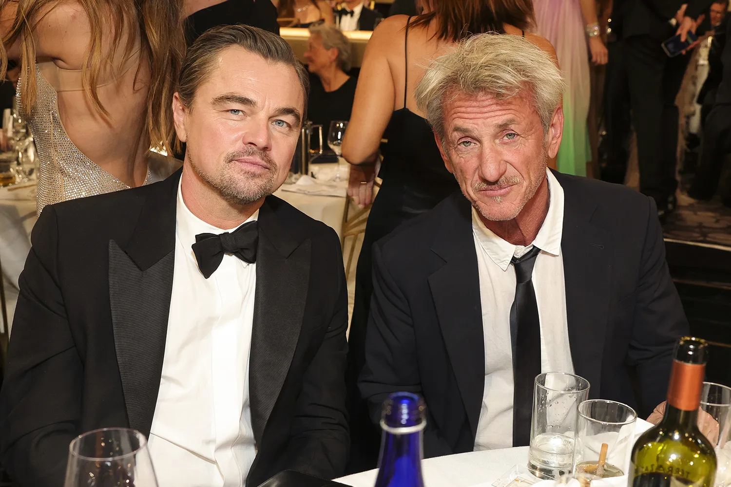 Leonardo DiCaprio and Sean Penn attend the 83rd Annual Golden Globe Awards.