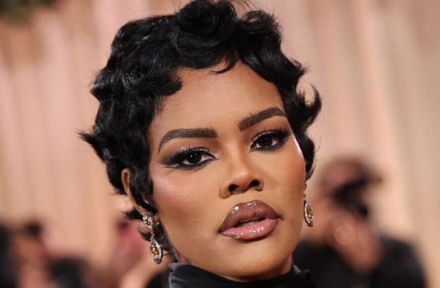 Teyana Taylor Stuns in a Chic Black Dress with Eye-Catching Cutouts at the 2026 Golden Globes