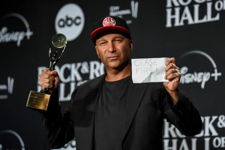 Tom Morello Criticizes Trump Administration for Using Alleged Nazi-Inspired Slogan