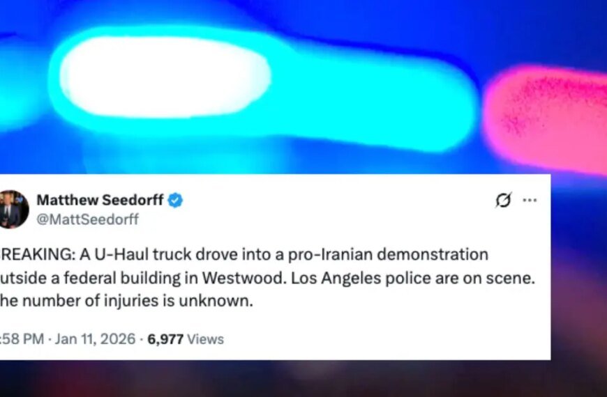 U-Haul Driver Strikes Protesters in Westwood, Iran