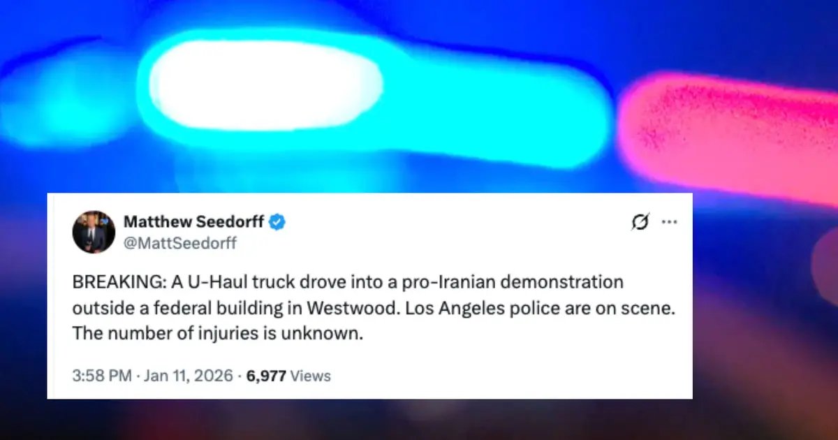 U-Haul Driver Strikes Protesters in Westwood, Iran