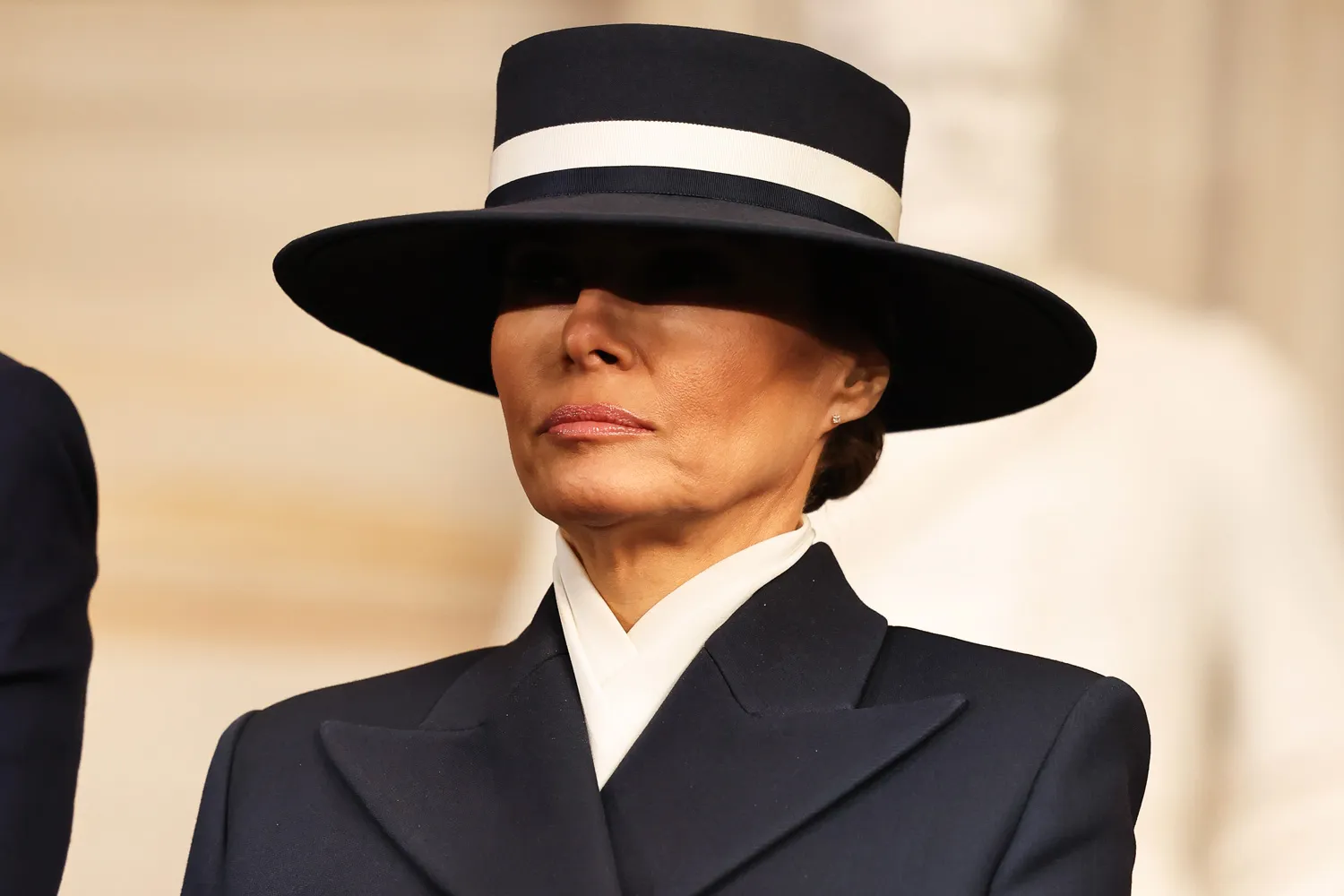 First lady Melania Trump attends inauguration ceremonies in the Rotunda of the U.S. Capitol