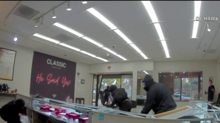 Video Shows Wild Smash-and-Grab Incident as Suspects Crash During Police Pursuits in OC