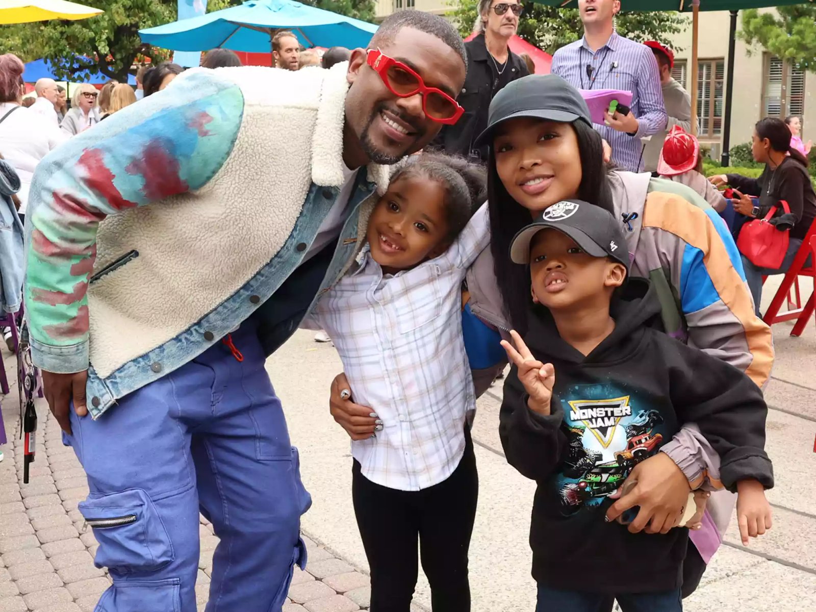 Ray J, Melody, Princess Love and Epik attend a special screening of "Paw Patrol: The Mighty Movie" on September 17, 2023, in Los Angeles, California.