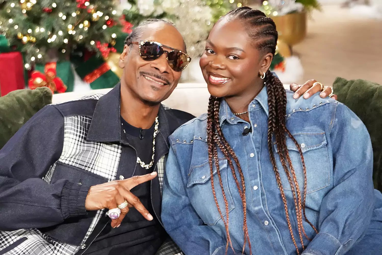 Snoop Dogg and Cori Broadus appear on 'The Jennifer Hudson Show' airing December 2, 2024 in Burbank, California