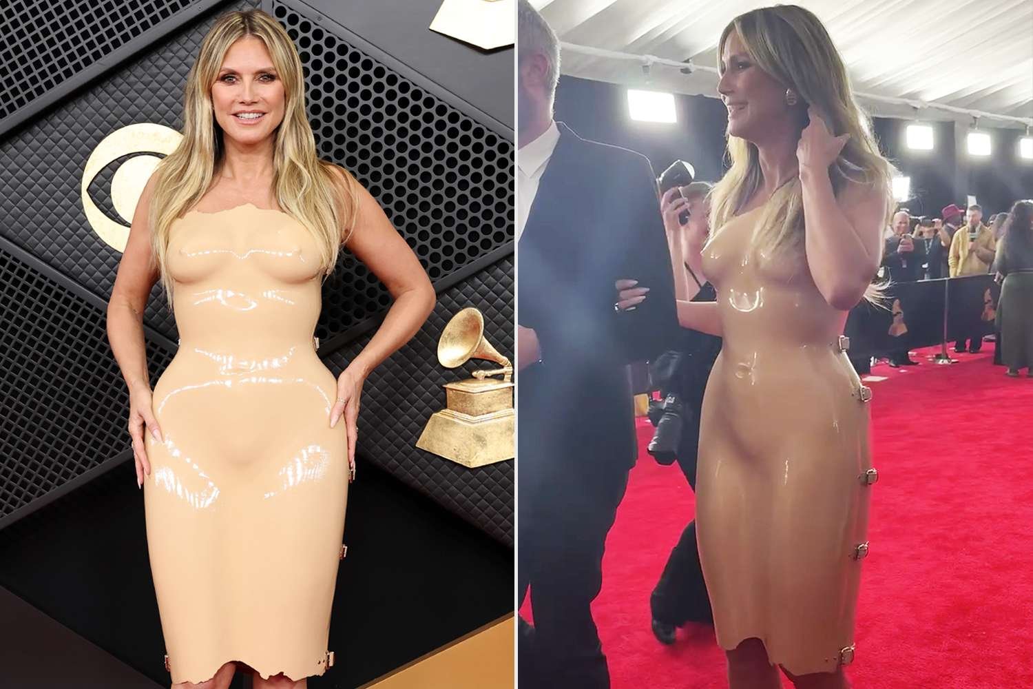 Heidi Klum Navigates the 2026 Grammys Red Carpet in a Chic Dress