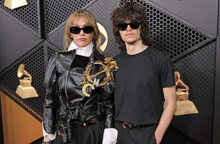 Miley Cyrus and Maxx Morando Show Off Their Stylish Matching Looks at the 2026 Grammys