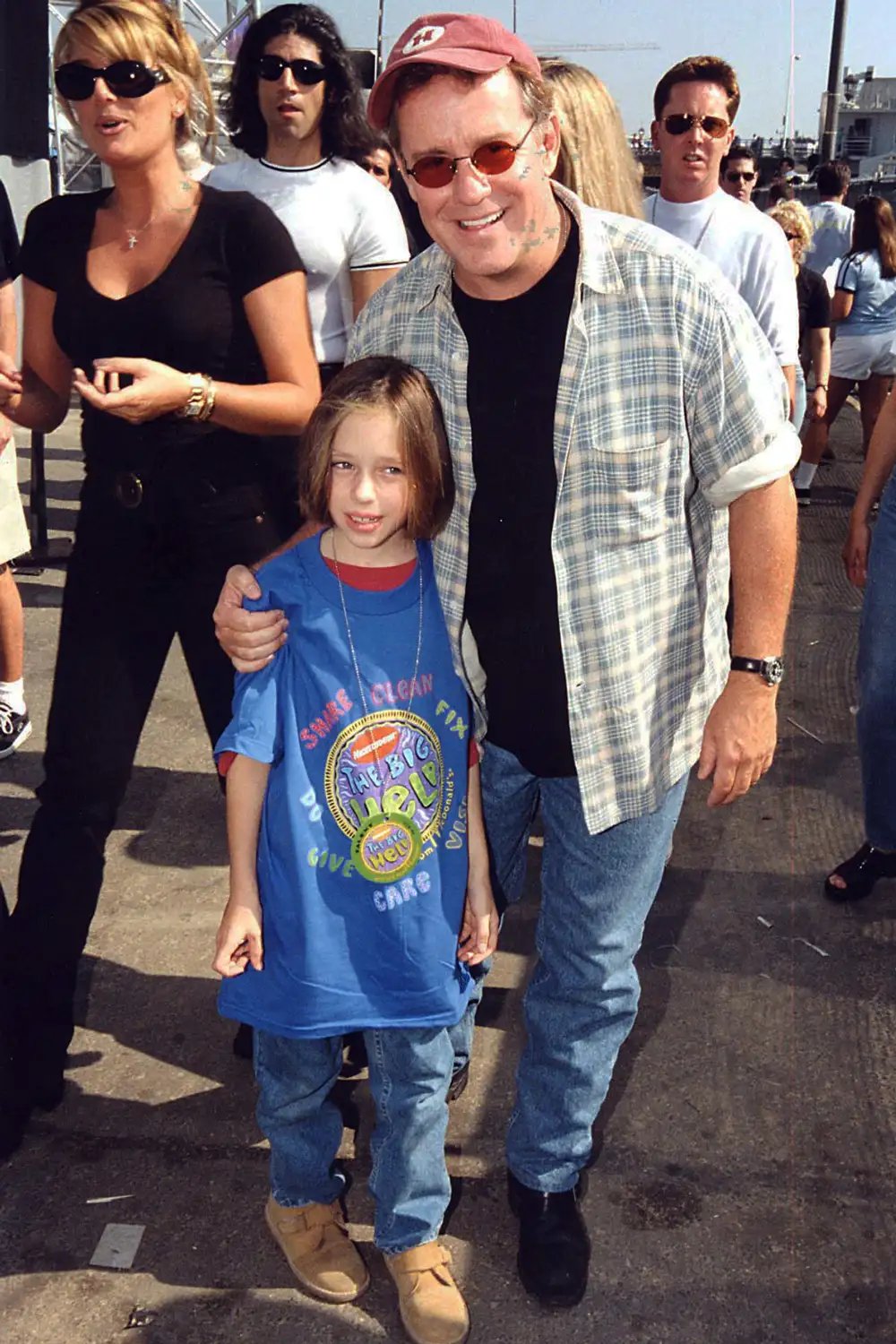 Phil Hartman and Birgen Hartman during Nickelodeon's 1997 The Big Help in Los Angeles, California.