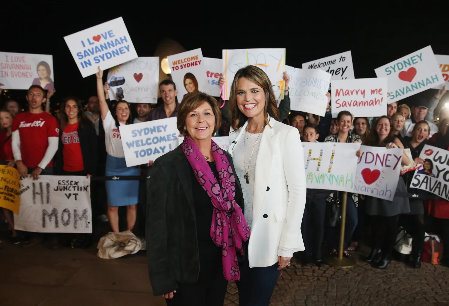 Nancy and Savannah Guthrie hosting the 'Today' show live from Australia in May 2015.