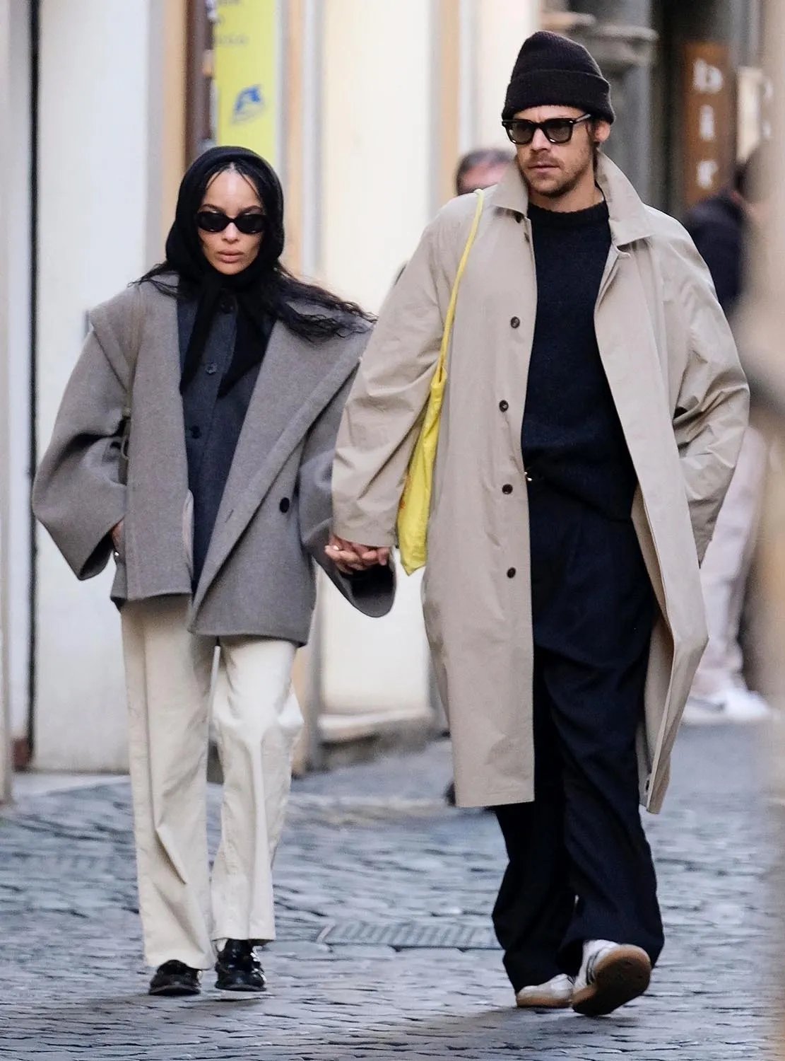 Harry Styles and Zoë Kravitz shopping together in Rome.