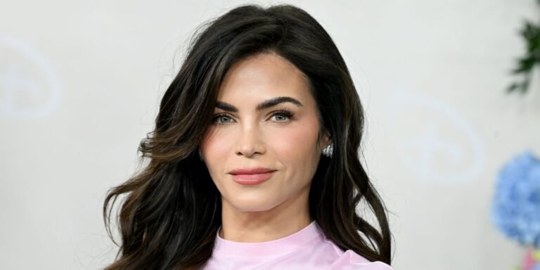 Jenna Dewan Rocks Winter Whites with a Chic Sheer Strapless Corset