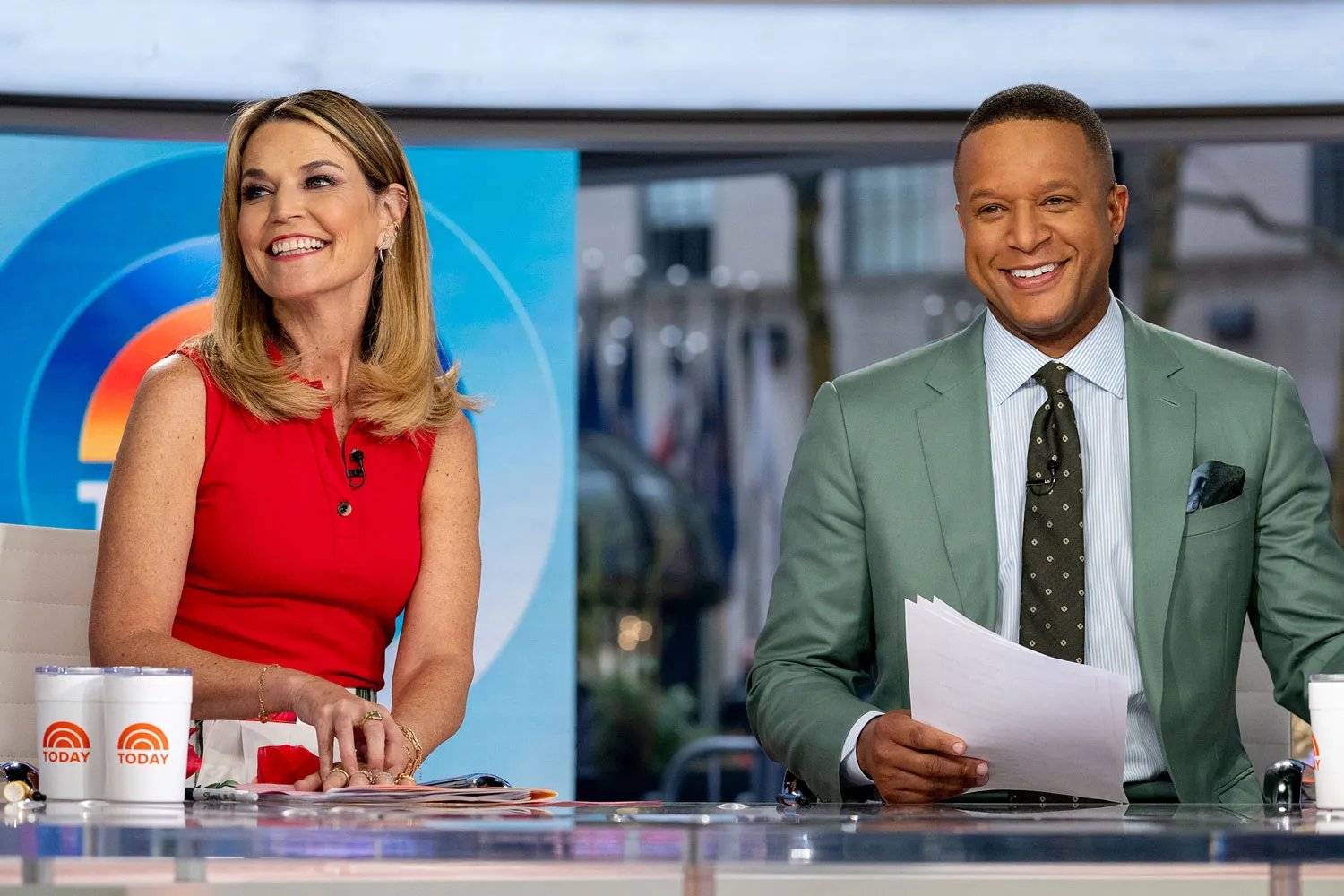 Savannah Guthrie and Craig Melvin on Today