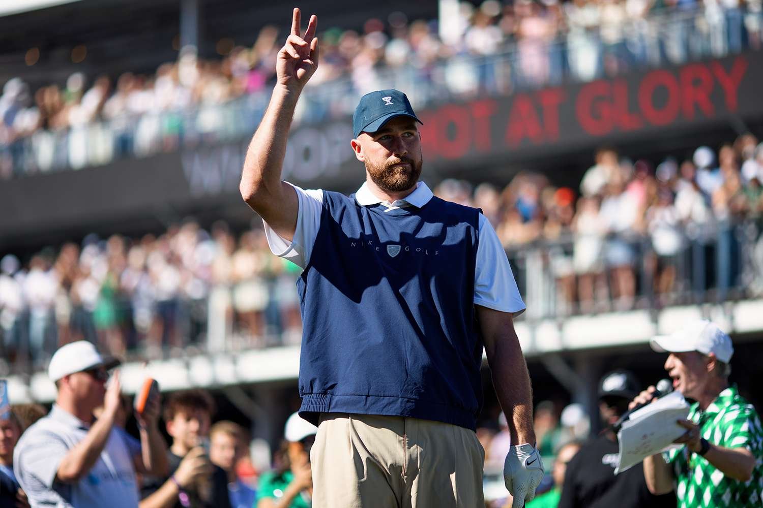 Travis Kelce Delights Golf Fans with an Impressive Tee Shot, Joking About a Future Taylor Swift Song