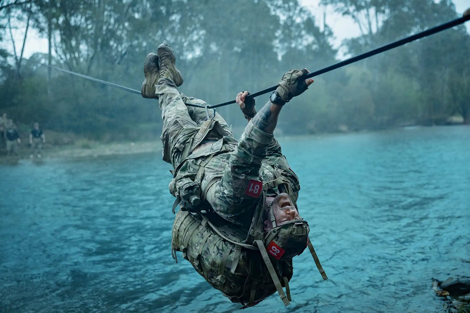 Alan Ritchson as 81 in War Machine.