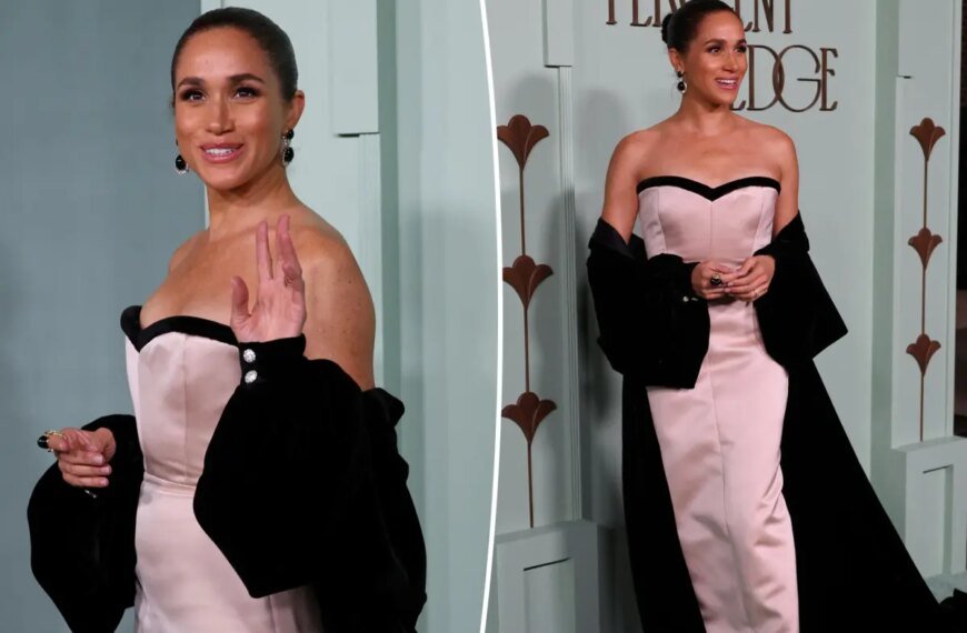 Meghan Markle Embraces Old Hollywood Glam at Charity Gala Solo Outing