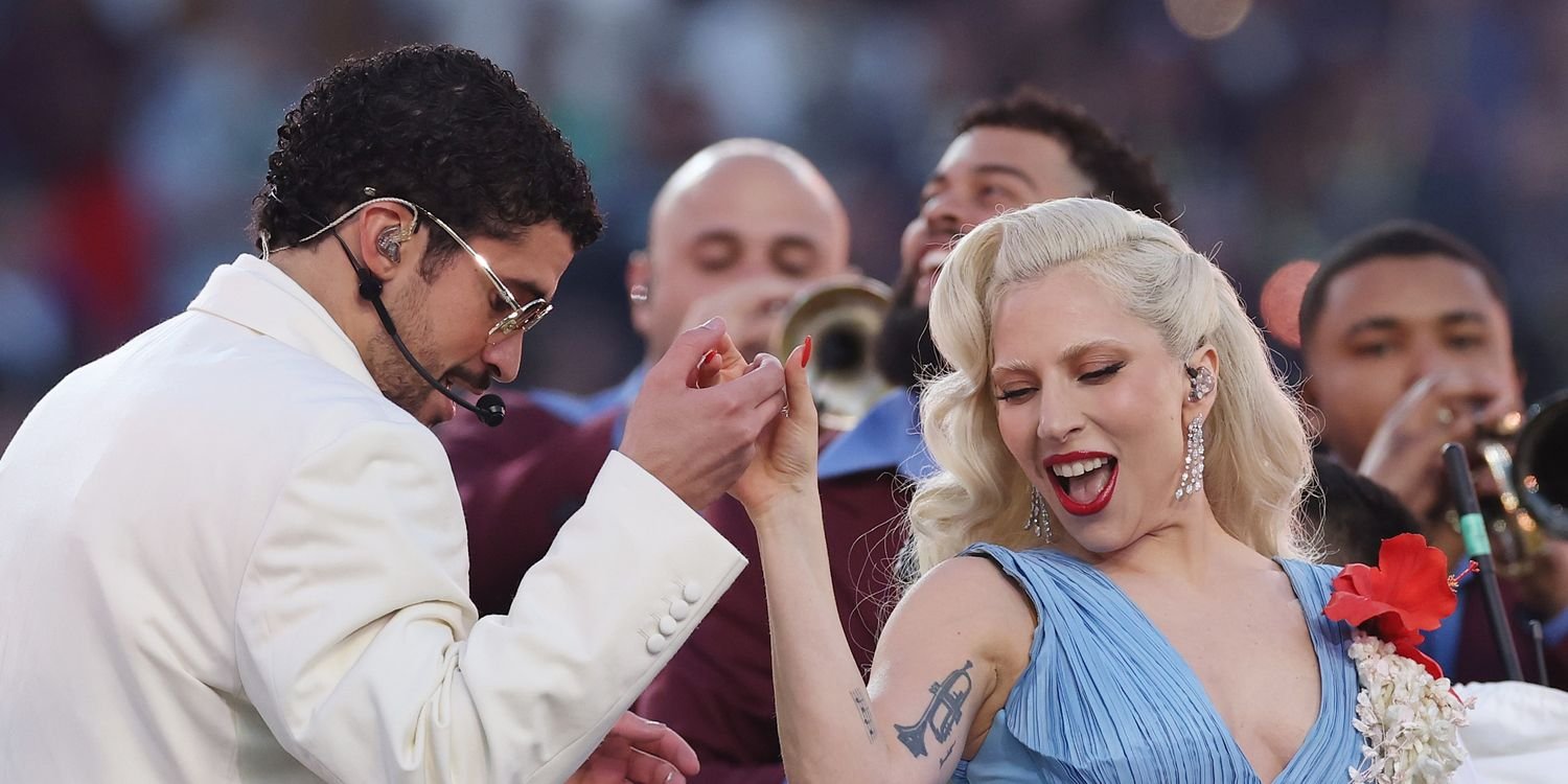 Lady Gaga Shines in a Stunning Blue Dress at Super Bowl 2026 Halftime Show Appearance