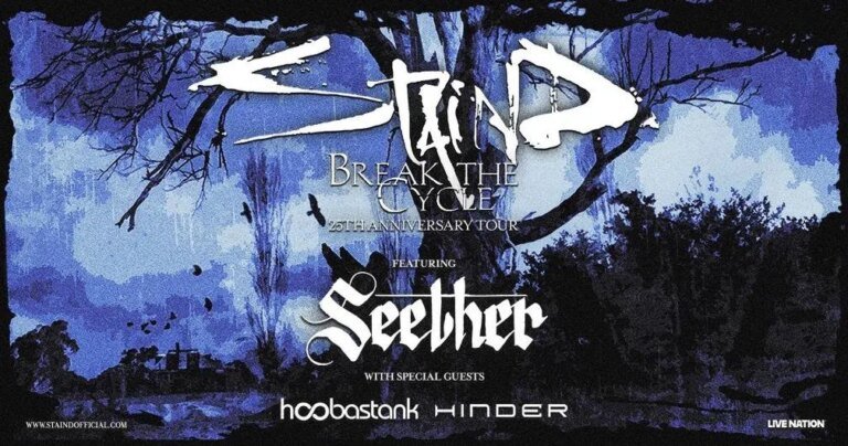 Staind to Celebrate 25 Years of Break the Cycle with North American Tour in 2026