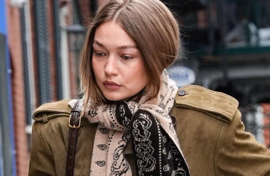 Gigi Hadid Teams Classic Loafers with a Surprising Denim Look