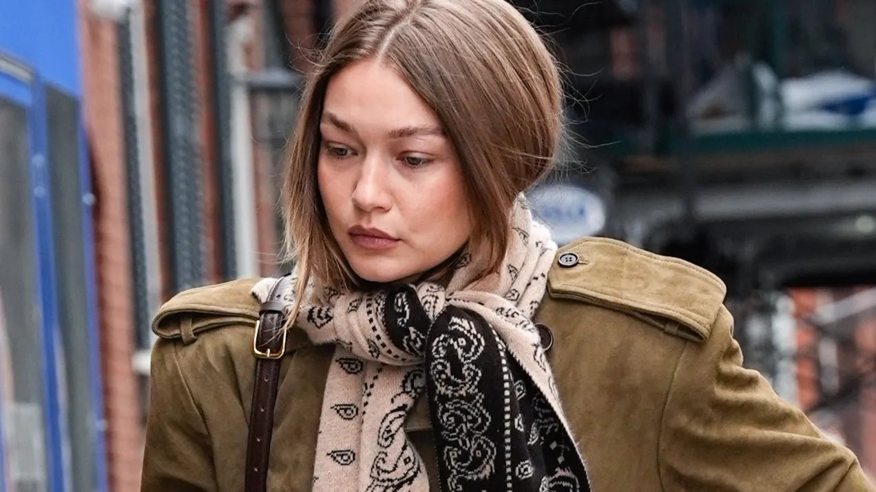 Gigi Hadid Teams Classic Loafers with a Surprising Denim Look