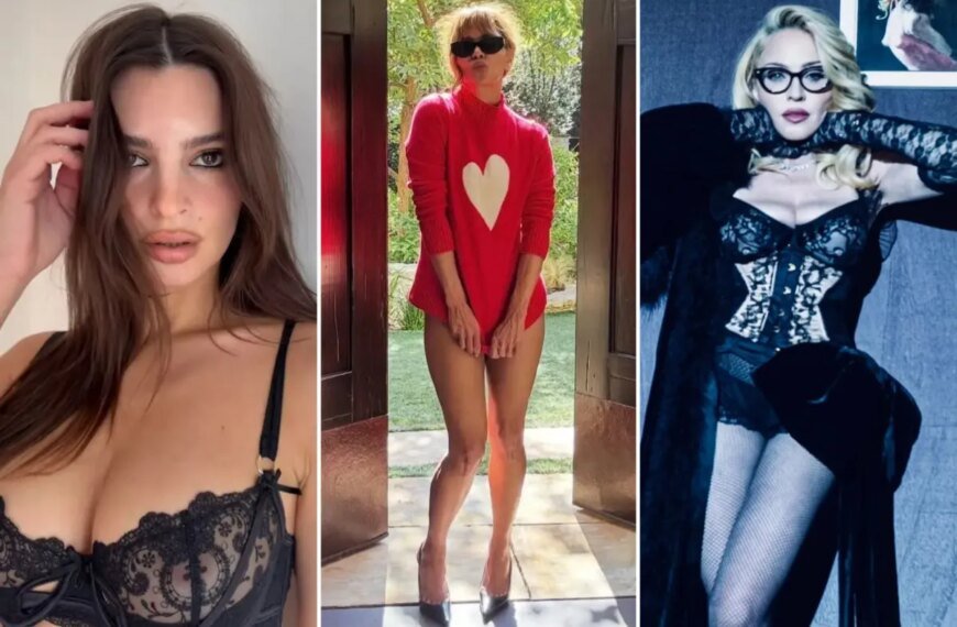 Valentine's Day Style: Emily Ratajkowski, Madonna, and Other Celebrities Share Their Lingerie Looks