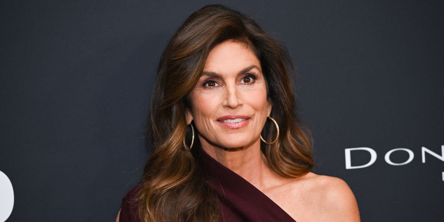 Cindy Crawford Stuns in a Chic Purple Silk Slip Dress for Her 60th Birthday Celebration