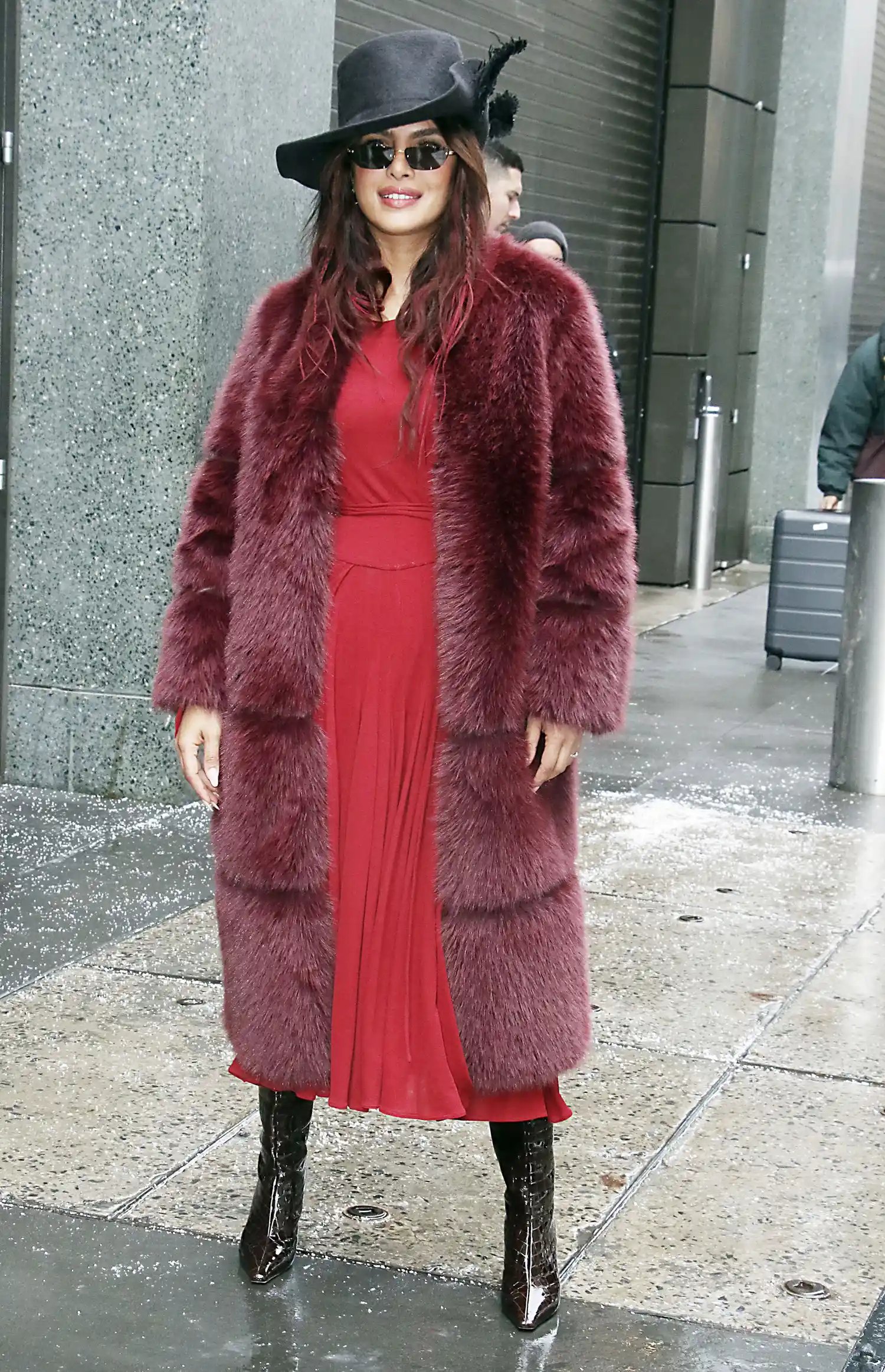 Priyanka Chopra is seen on February 25, 2026 in New York City.