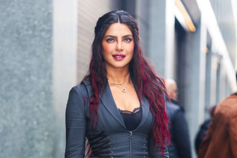 Priyanka Chopra Refreshes Her Signature Look with a Fun Pirate-Inspired Gray Corset Top