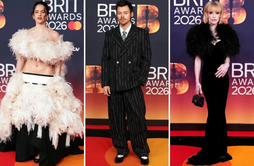 Celebrity Fashion Highlights from the 2026 Brit Awards Red Carpet
