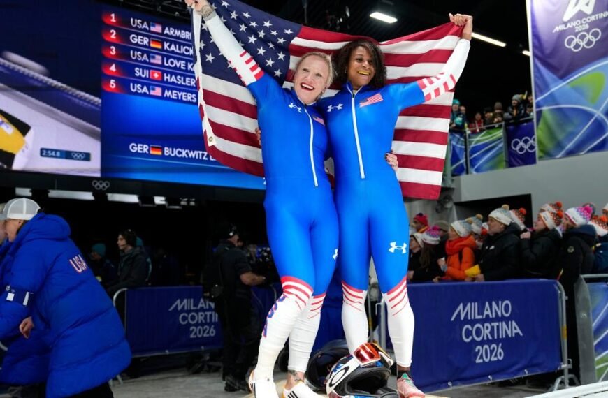American Duo Wins Bronze in Women's Bobsled Event