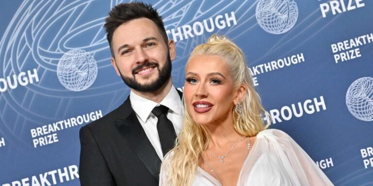 Christina Aguilera Stuns in Cute Denim Cutoff Shorts While Out with Her Fiancé