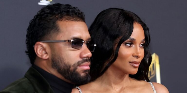 Ciara Shines in a Beautiful Silver Scaled Lingerie Gown on a Special Date Night with Russell Wilson