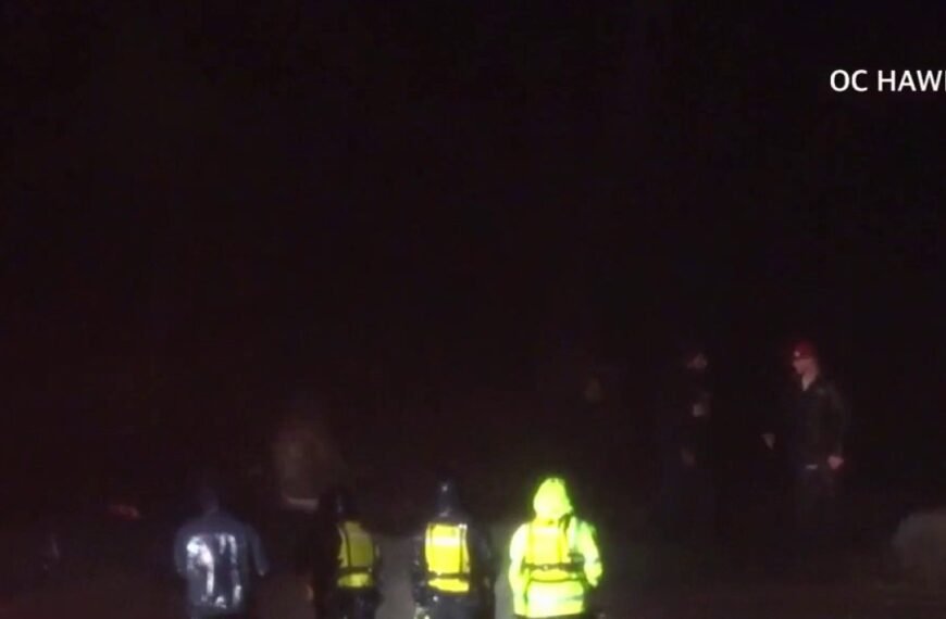 Driver Rescued After Getting Caught in Flooded Cajon Pass Road