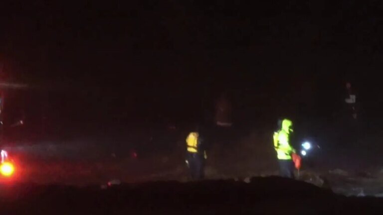 Driver Rescued from Fast-Moving Floodwaters in Devore