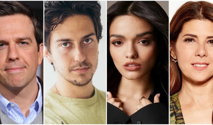 Ed Helms and Nat Wolff Team Up with Rachel Zegler and Marisa Tomei in She Gets It From Me