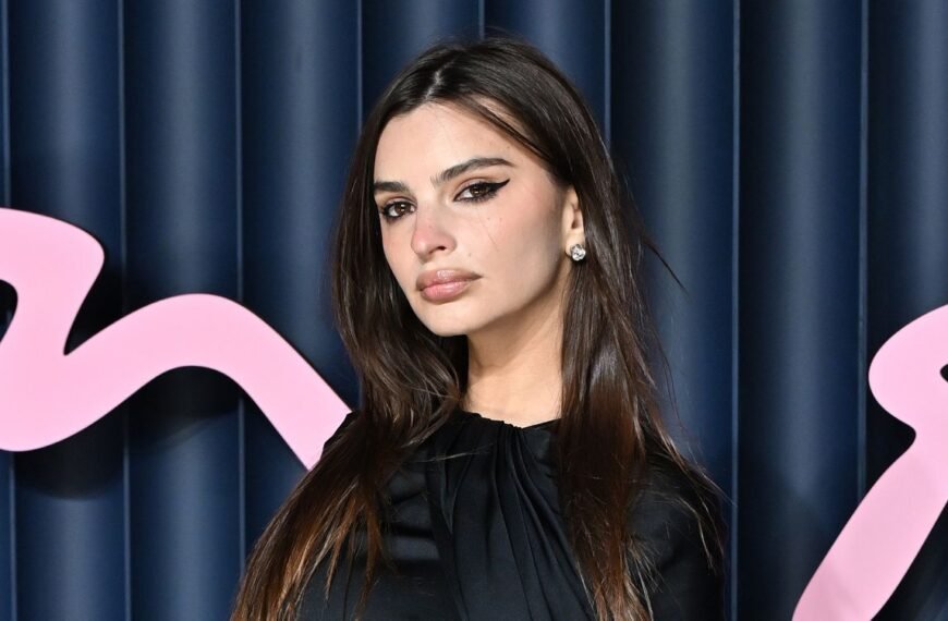 Emily Ratajkowski Embraces Confidence in a Sheer Black Lace Bra and Stylish Low-Rise Jeans