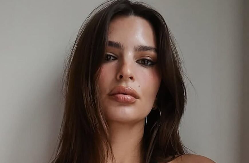 Emily Ratajkowski Rocks a Stylish Look with a Chic Black Bra