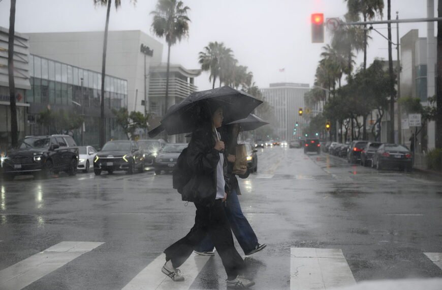 February 17 Rainfall Totals for Los Angeles