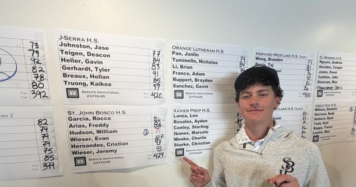 Freshman Golfer William Hudson from St. John Bosco Takes Home Victory at Servite Invitational