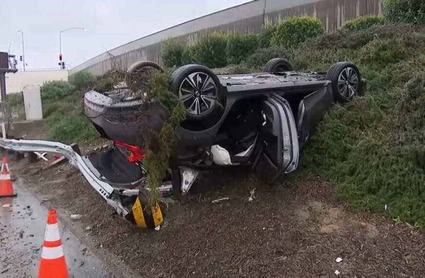 Heroic Bystander Saves Driver After Rollover Crash in Calabasas