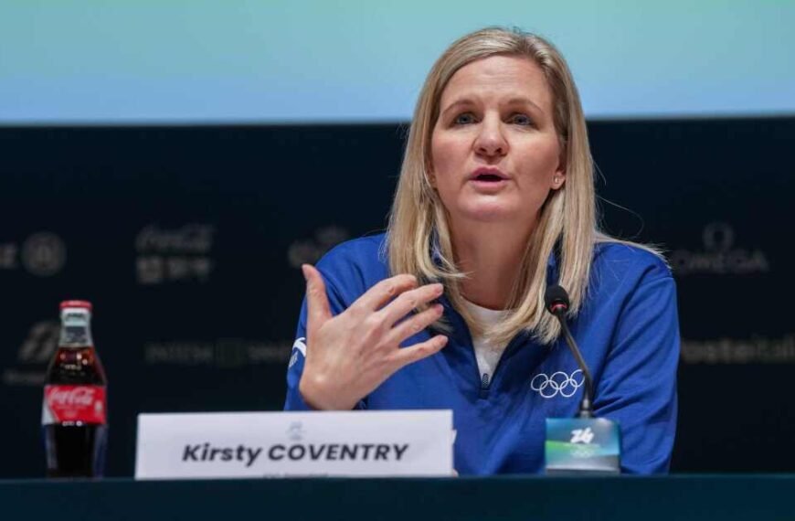 IOC President Kirsty Coventry Addresses Casey Wasserman Emails and ICE Situation in Italy as Distractions