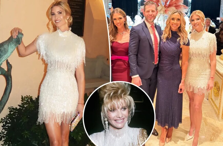 Ivanka Trump Dons Her Late Mom Ivana’s Sparkling Minidress