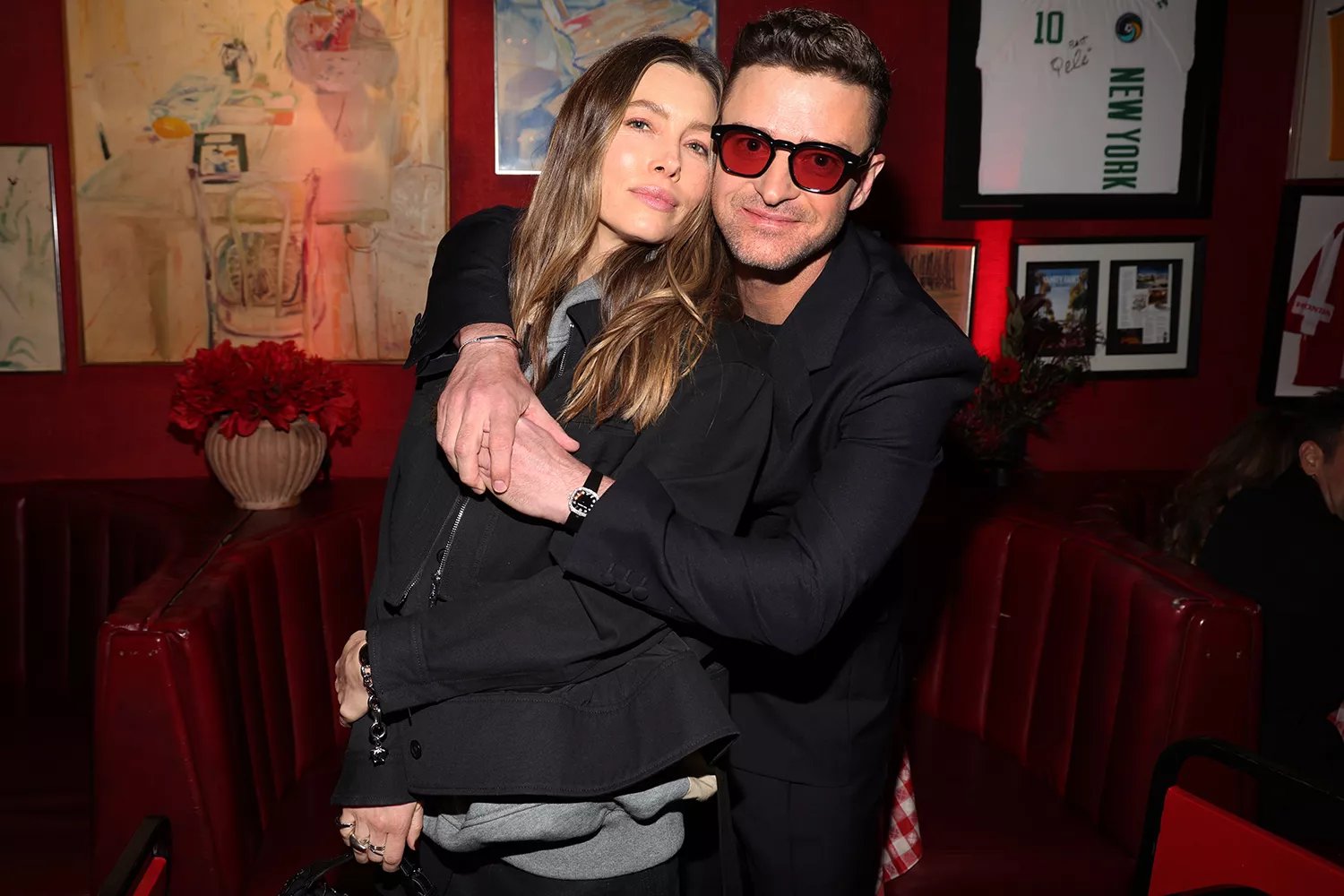 Jessica Biel and Justin Timberlake attend Justin Timberlake's 'EVERYTHING I THOUGHT IT WAS' Album Release Party