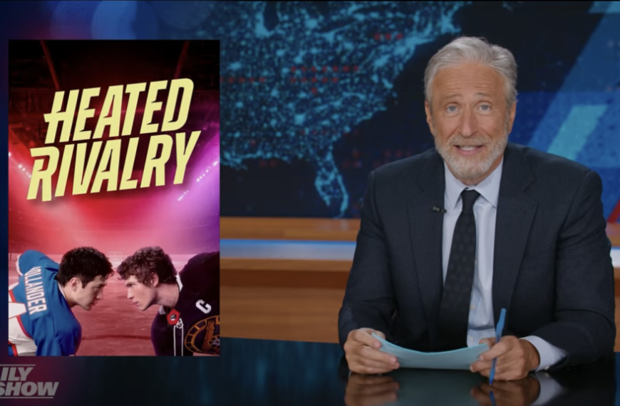 Jon Stewart Reflects on a Unusual Year for Hockey and Questions Kash Patel's Olympic Celebration Choices